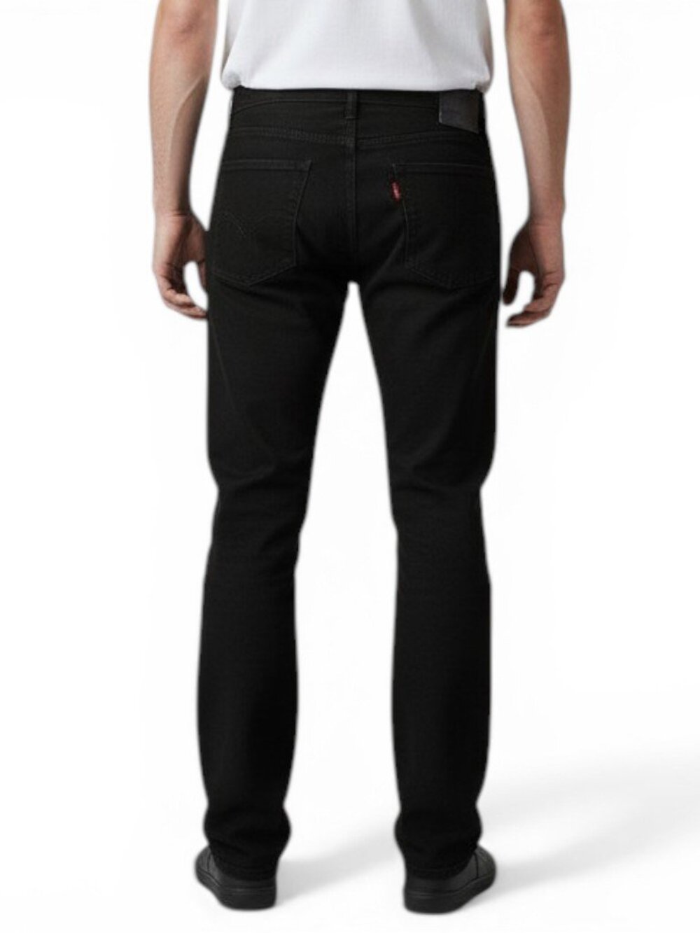 Levis 514 Men's Size 38-40x32 Jeans Straight Leg Regular Fit Stretch Denim Black